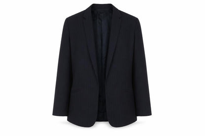 Topshop Women's Black Pinstripe Blazer S