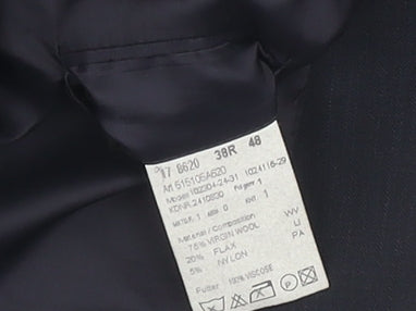 Vintage Men's Black Wool Blazer, 38R, Business Attire