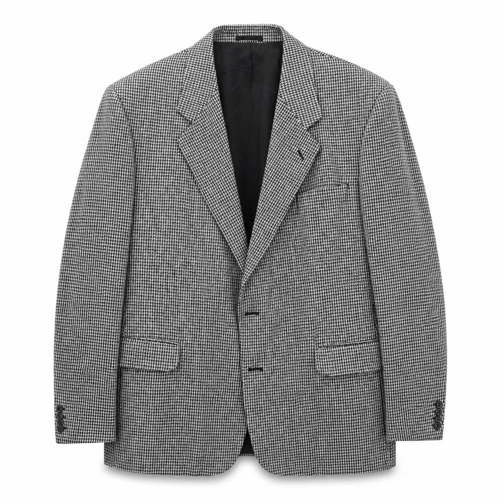 Quality Casuals Men's Grey Check Blazer, 44R, Classic