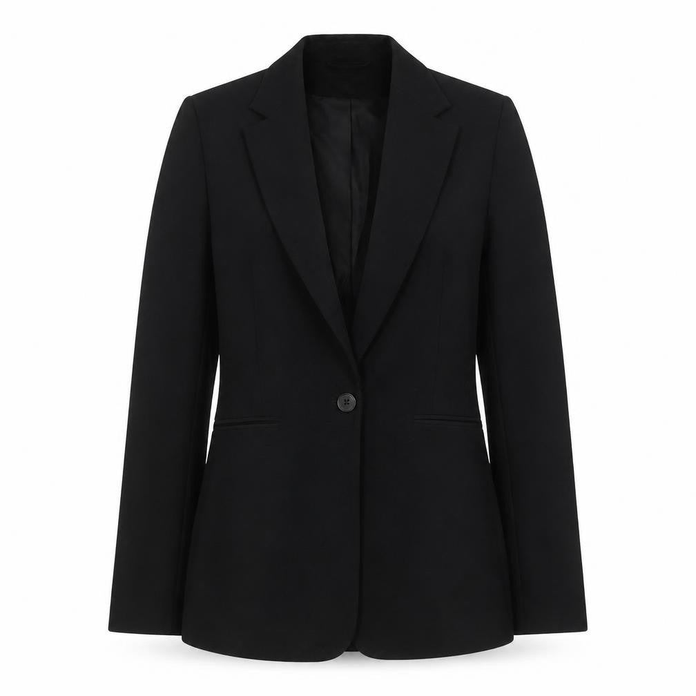 H&M Women's Black Suit Jacket Size 6 Notch Lapel