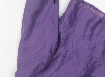 Country Casuals Purple Women's Blazer Size 16 Linen Shawl Collar
