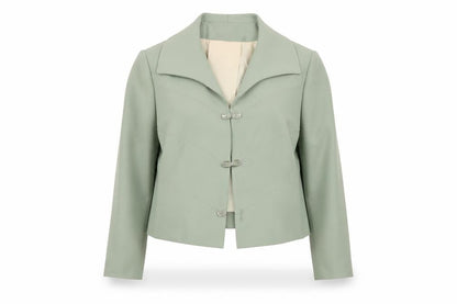Peggy French Couture Women's Green Blazer, Size 18