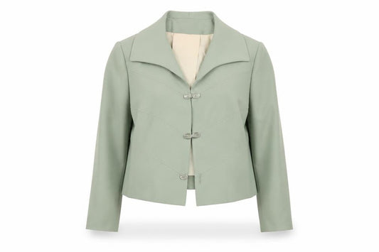 Peggy French Couture Women's Green Blazer, Size 18