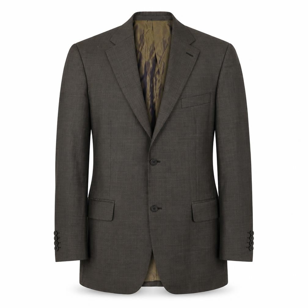 Greenwoods Men's Brown Blazer, Size 42R, Notch Lapel