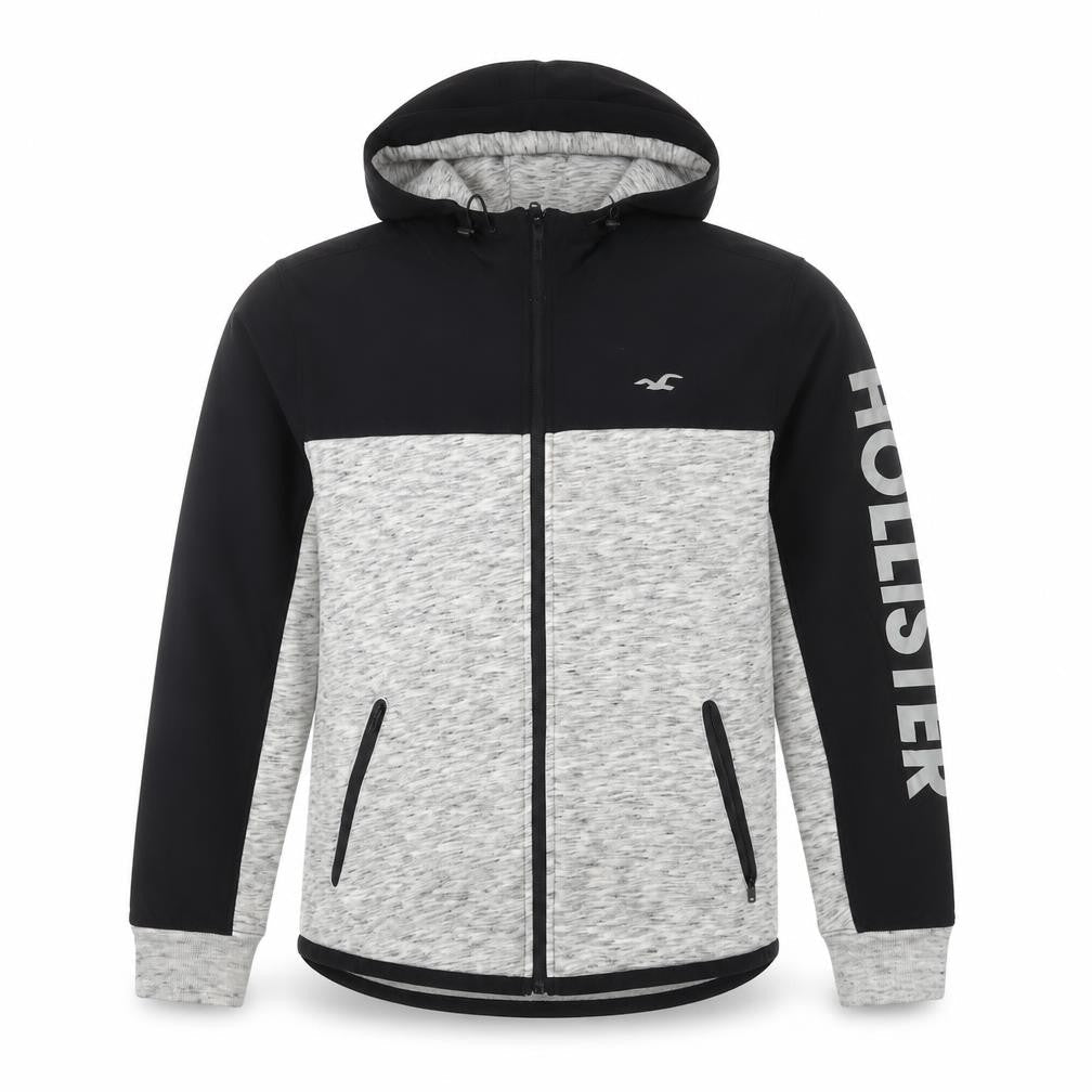 Hollister Men’s Grey Windbreaker Jacket S