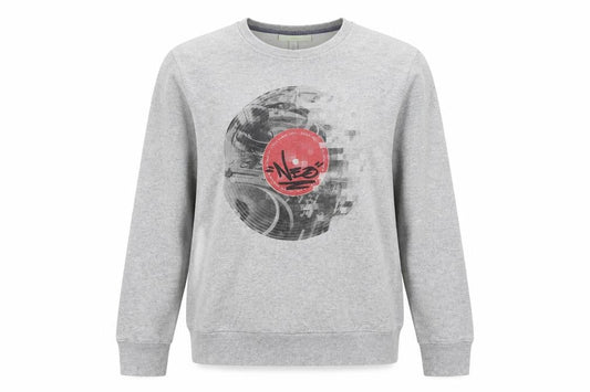 Adidas Women Grey Sweatshirt, XS, Graphic Print, Cotton Blend