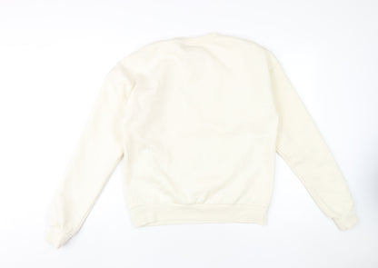 Fila Womens Ivory Pullover Sweatshirt S Casual