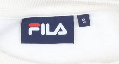 Fila Womens Ivory Pullover Sweatshirt S Casual