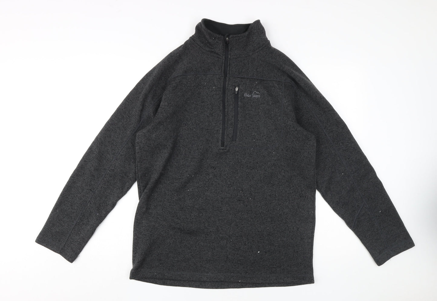 Peter Storm Men's Black 1/2 Zip Fleece Sweatshirt M