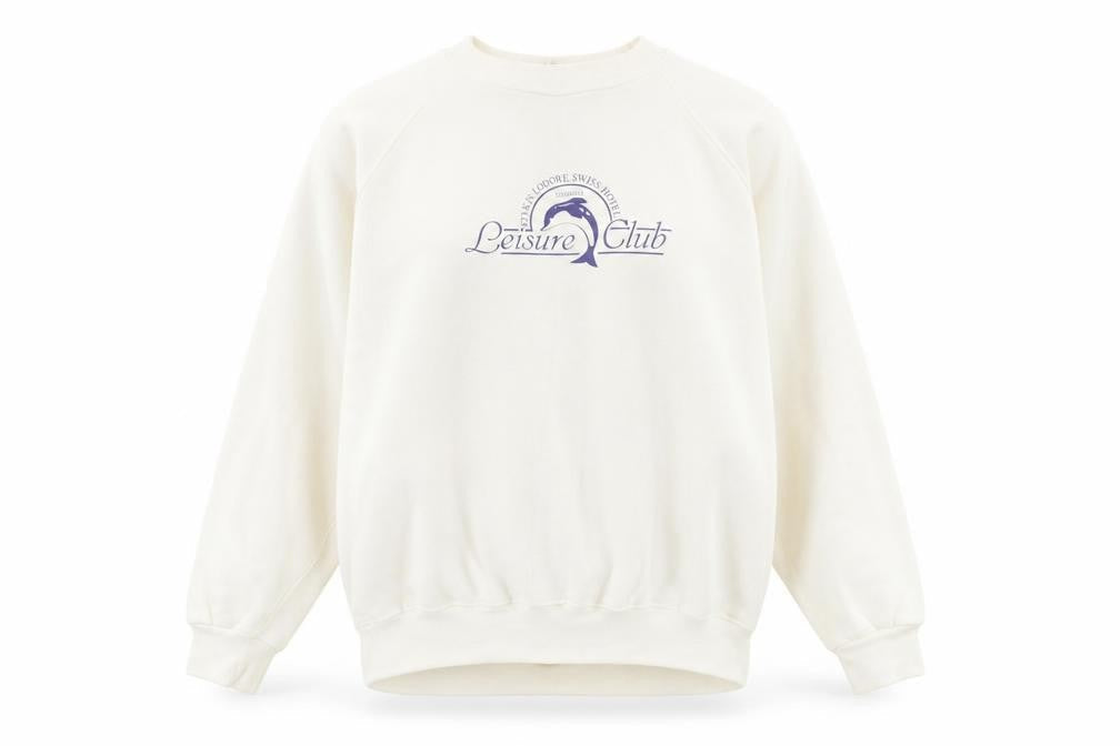 David Allan Unisex Ivory Pullover Sweatshirt M