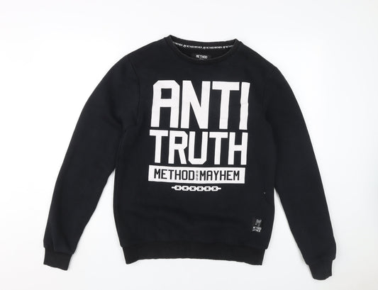 Method and Mayhem Men's Black XS Pullover Sweatshirt