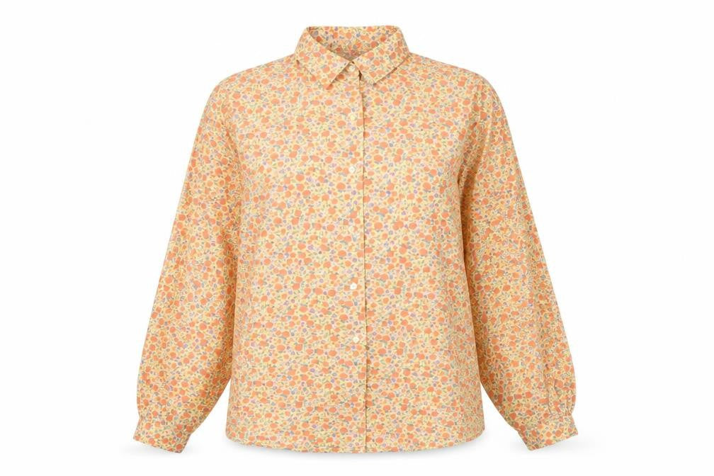 GAP Women's Floral Button-Up Shirt Multicoloured S