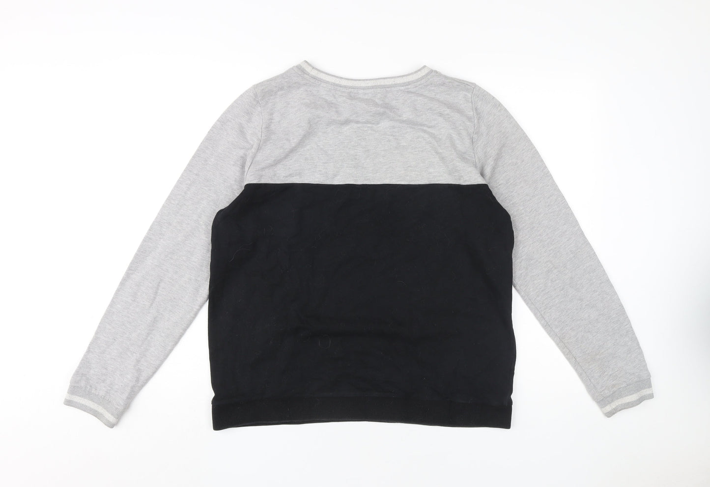 Oasis Women's Grey Black Pullover Sweatshirt L