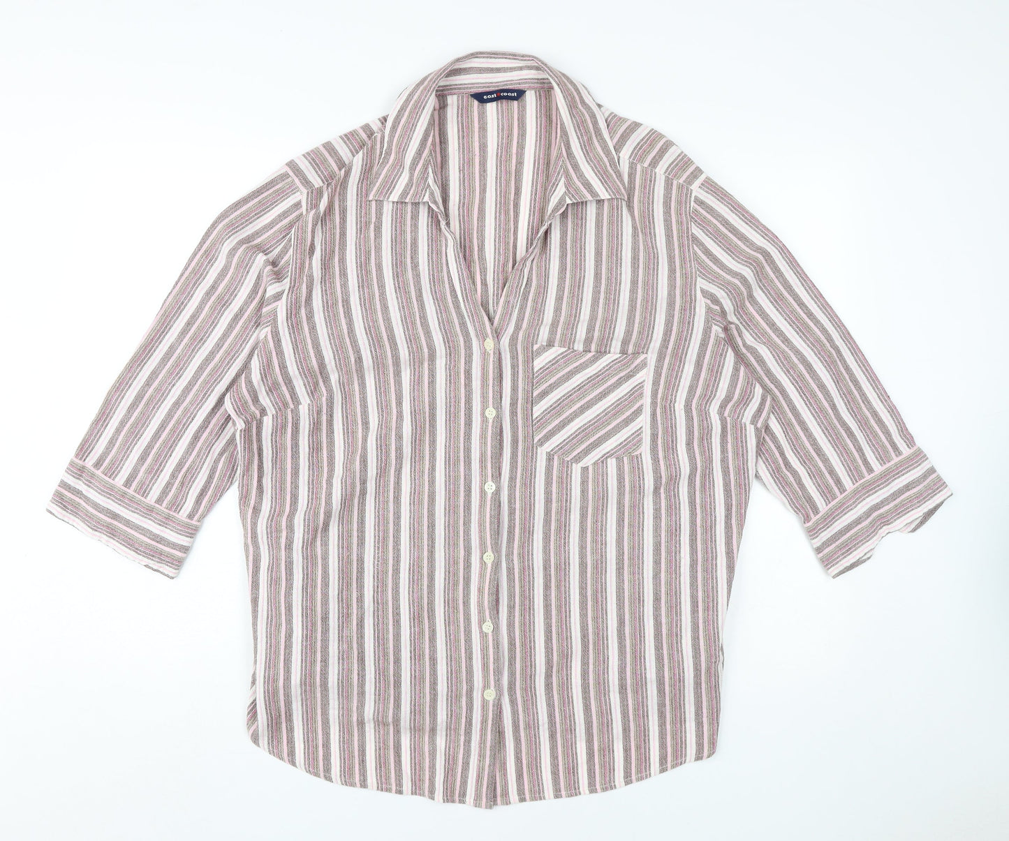 East Coast Women's Multicoloured Button-Up Shirt