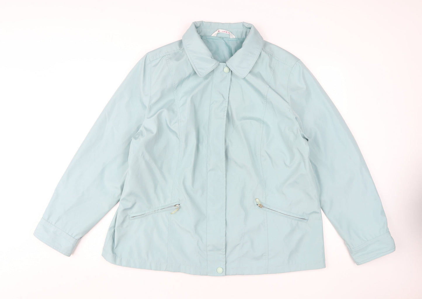 Bonmarché Women's Blue Basic Jacket - Size L