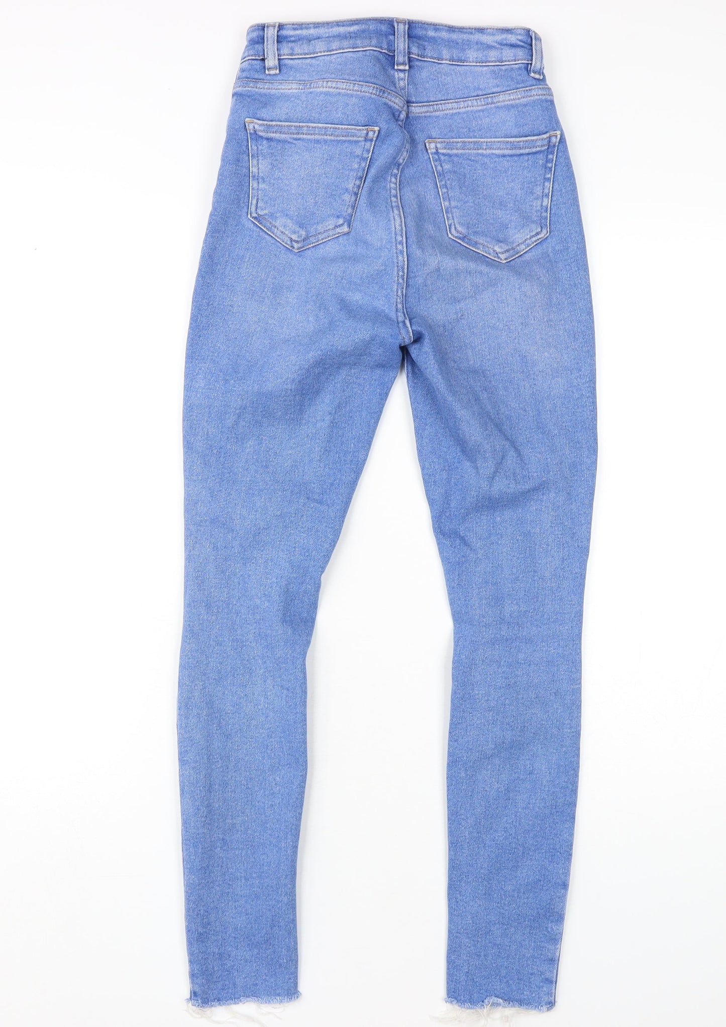 New Look Women's Blue Skinny Jeans - UK 6, Distressed