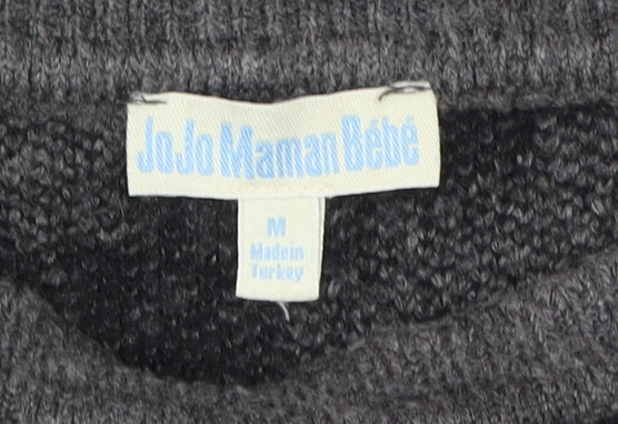 JoJo Maman Bébé Women's Grey Animal Print Pullover M