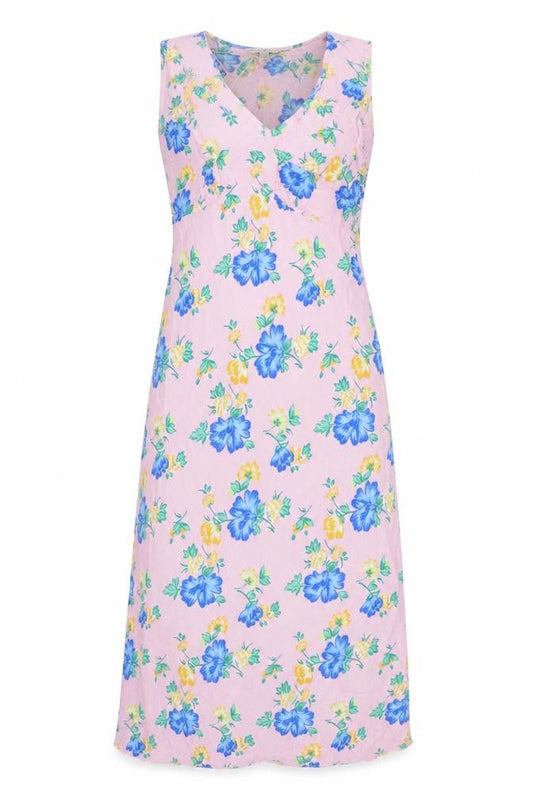 Marks & Spencer Floral Midi Dress - Women, Pink, Size 10