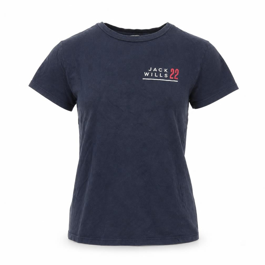 Jack Wills Women's Blue Crew Neck T-Shirt Size 8