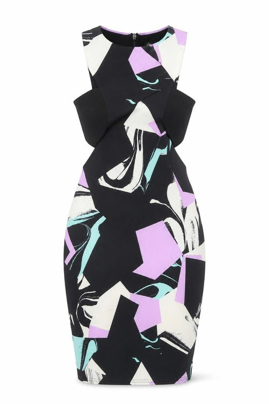 Miss Selfridge Women's Multicoloured Bodycon Dress Size 4