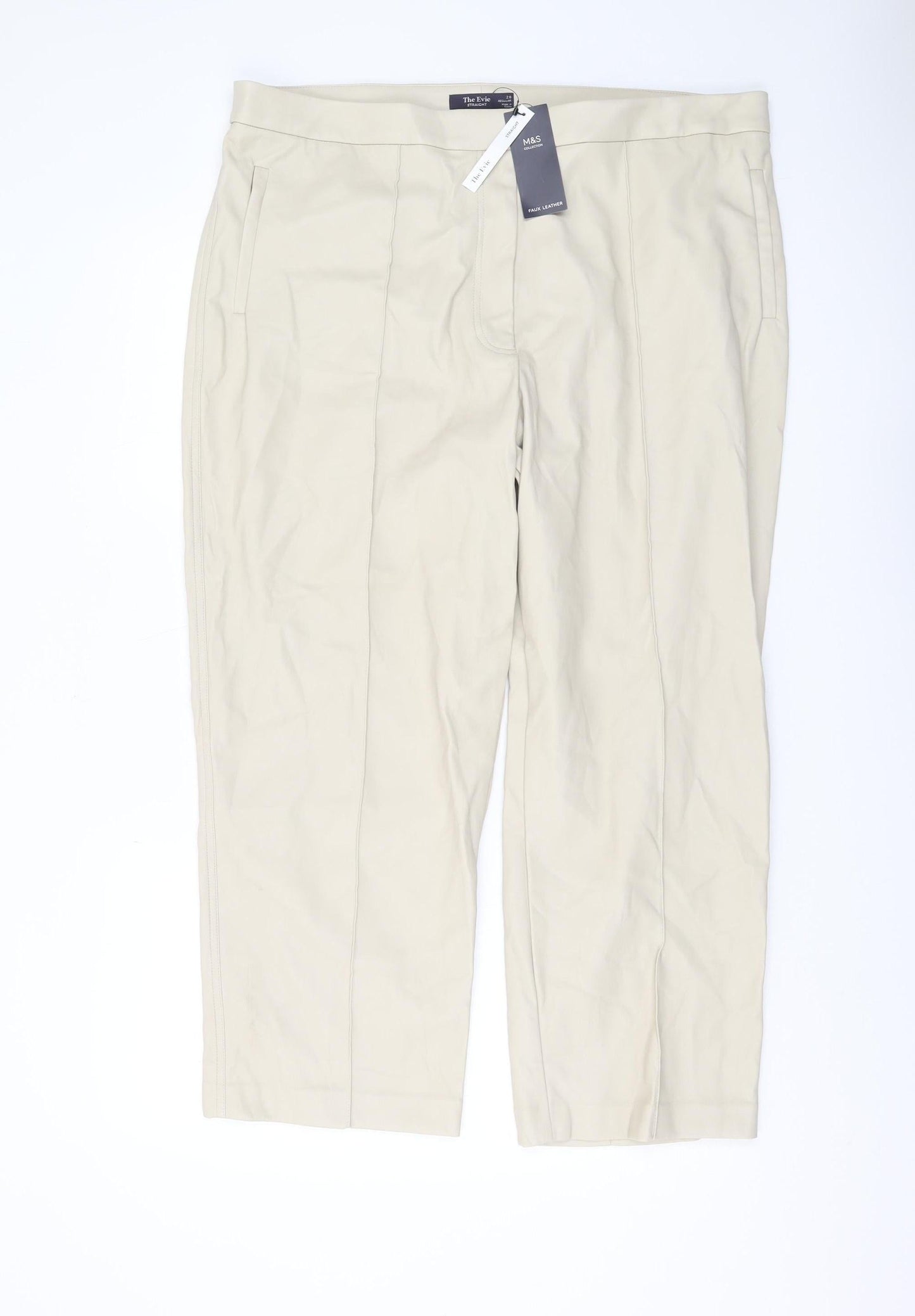 Marks and Spencer Women's Beige Trousers Size 20