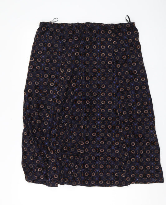 Marks and Spencer Women's Geometric Midi Skirt, Size 16