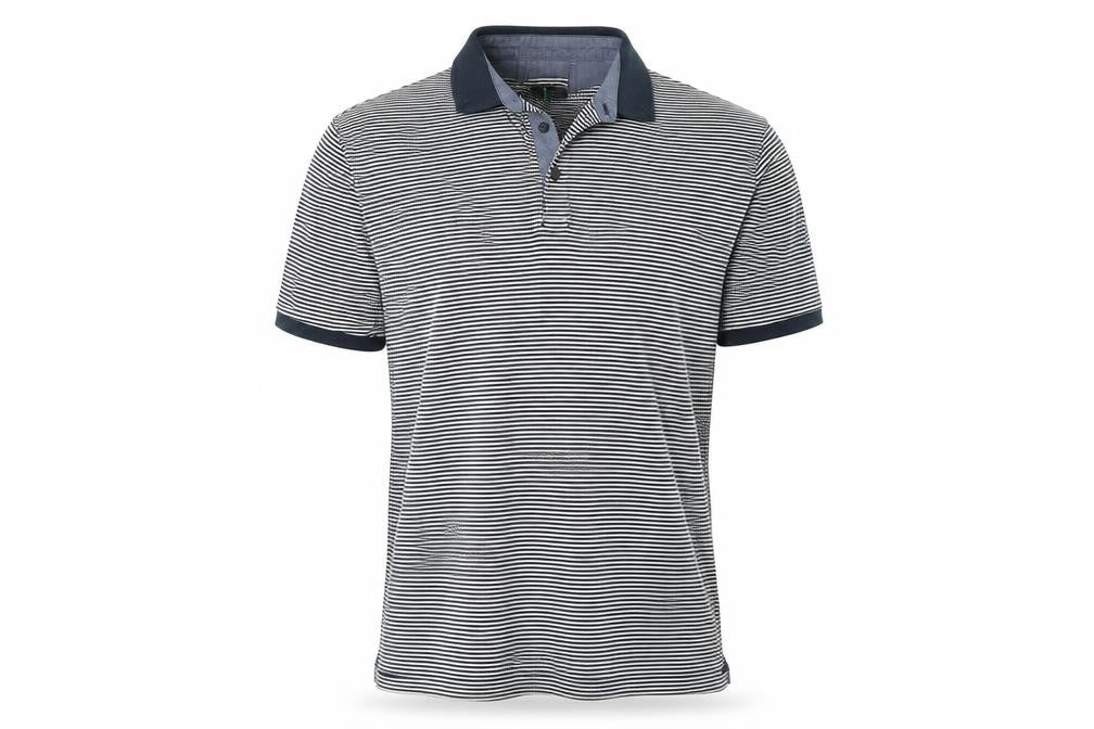 Jasper Conran Men's M Black Striped Polo Shirt