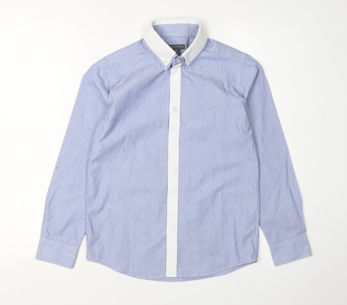 RJR.John Rocha Boys Blue Striped Dress Shirt, 11 Years