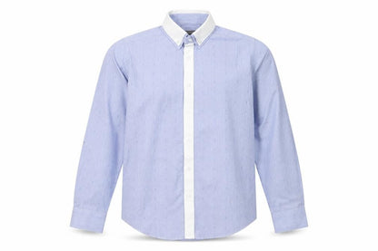 RJR.John Rocha Boys Blue Striped Dress Shirt, 11 Years