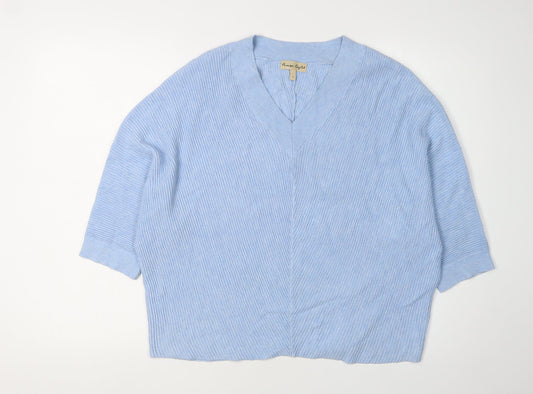 Phase Eight Women's Blue V-Neck Cardigan, Size S