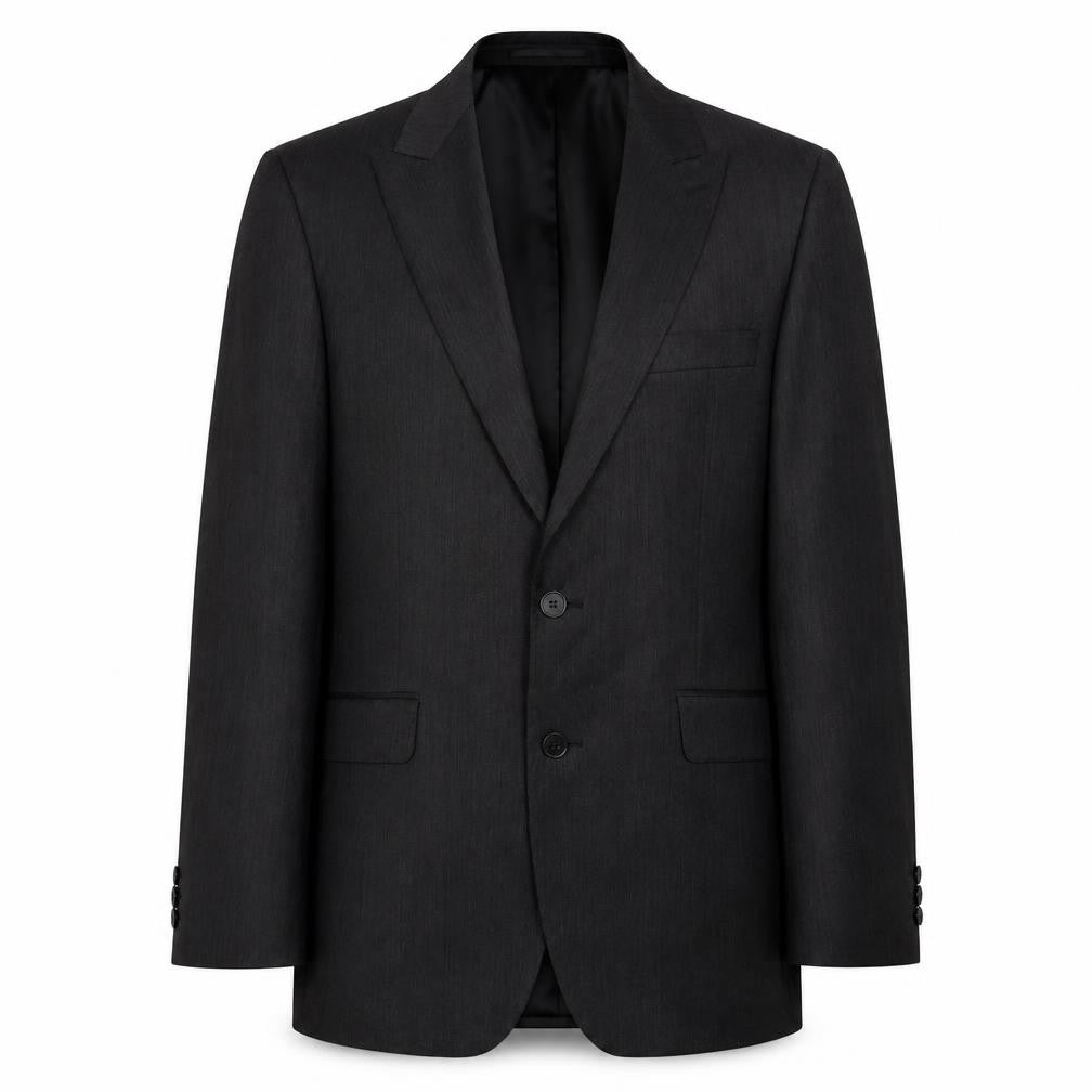 Jeff Banks Men's Black Wool Suit Jacket, 40 Regular
