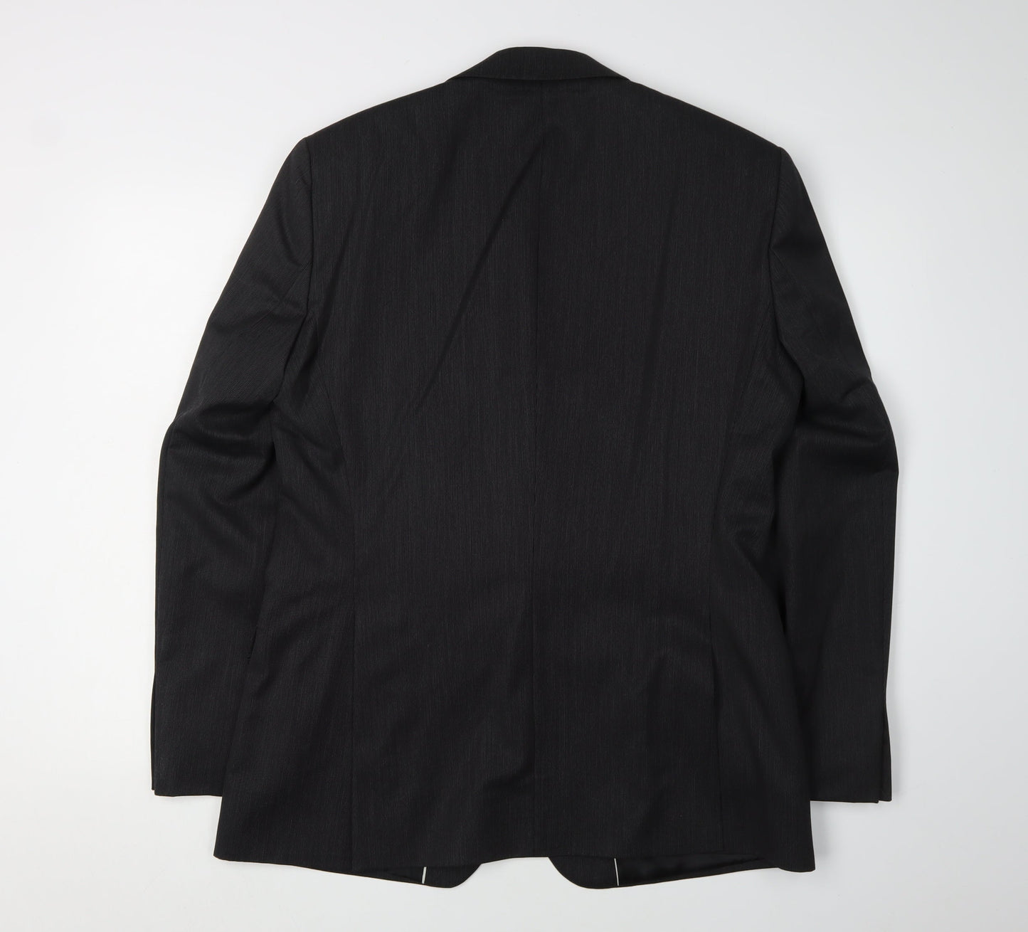Jeff Banks Men's Black Wool Suit Jacket, 40 Regular