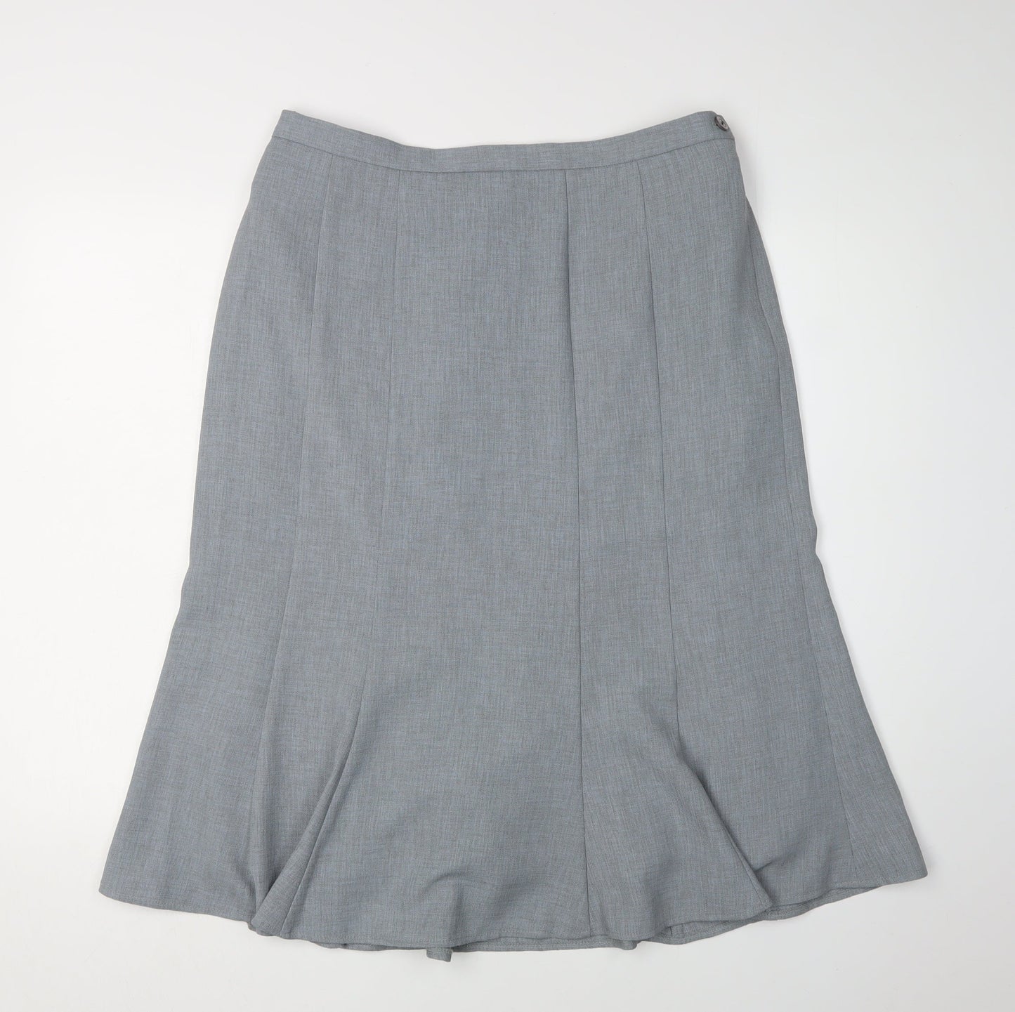 Eastex Women's Grey Midi Skirt Size 14 Workwear