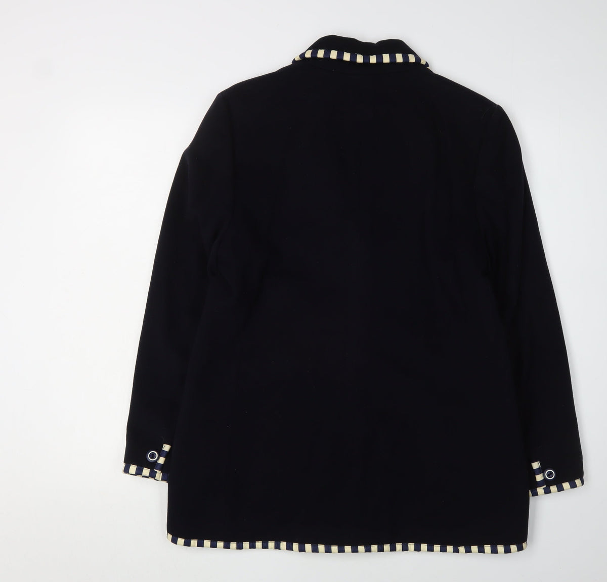 Viyella Women's Black Blazer UK 10 Wool Cashmere Petite