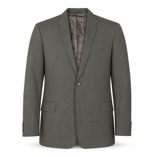Jaeger Men's Green Check Wool Blazer - Size 48S