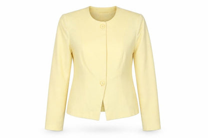 Alexon Women's Yellow Blazer UK 12 Classic Workwear