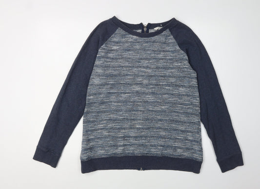 FatFace Women's Blue Knit Full Zip Sweatshirt, Size 12
