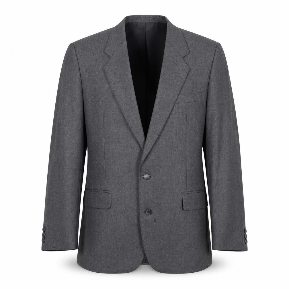 Dunn & Co Men's Grey Wool Blazer, 40R, Classic Style