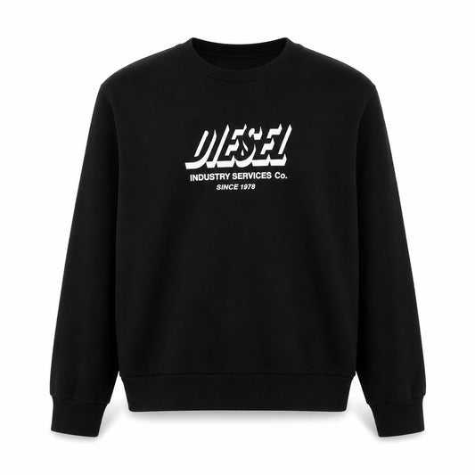 Diesel Unisex Kids Black Sweatshirt 16Y Casual Logo Pullover