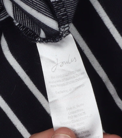 Joules Women's Black Stripe Shift Dress 8