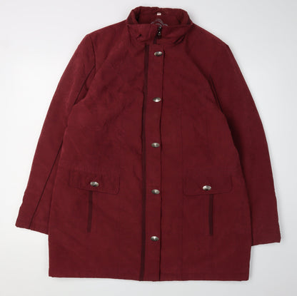 Anna Rose Women's Red Parka Coat Size L