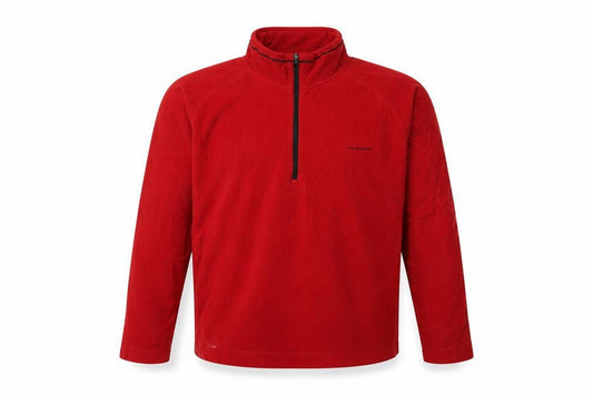 Craghoppers Men's Red 1/4 Zip Fleece Sweatshirt M