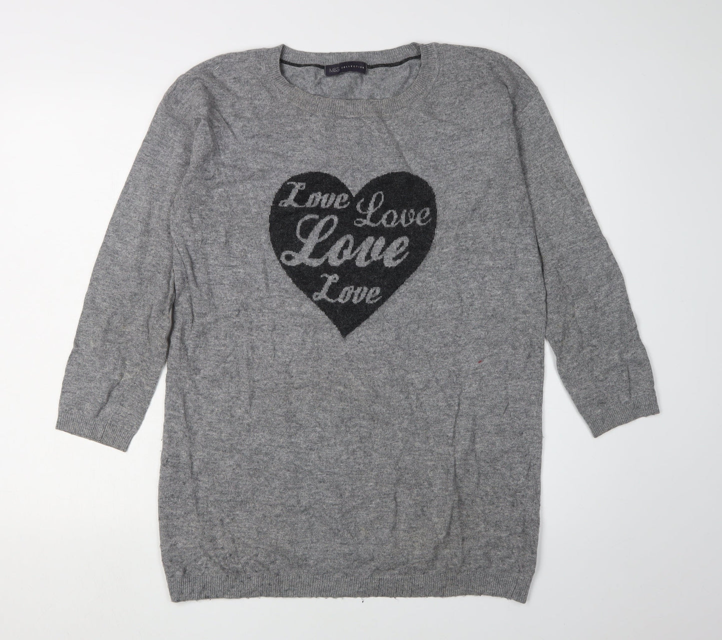 Marks and Spencer Grey Women’s Pullover Jumper Size 12