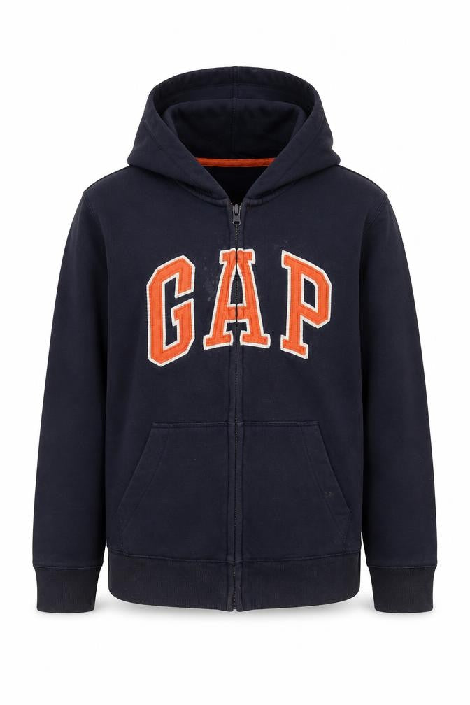 Gap Kids Boys Blue Full Zip Hoodie L 10-11 Years