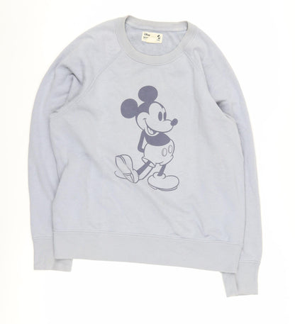 Preloved Uniqlo Disney Grey Pullover Sweatshirt - Mickey Design - L - Front