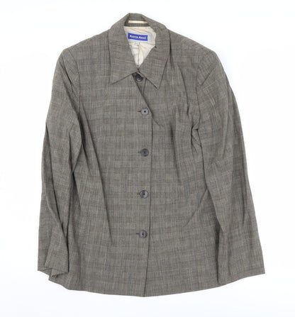 Austin Reed Women's Grey Check Blazer, Size 12