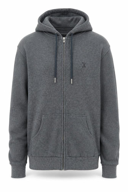 Onepiece Mens Grey Full Zip Hoodie S