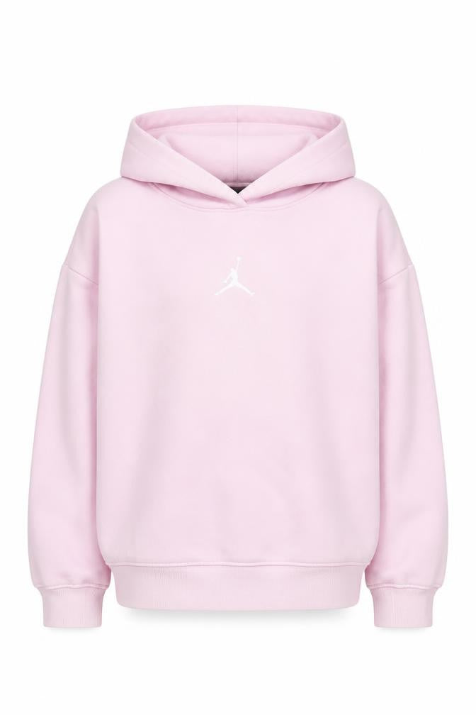 Jordan Girls Pink Hoodie, 10-12 Years, Pullover, Logo Accent