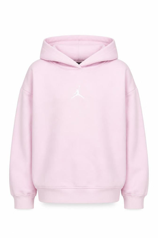 Jordan Girls Pink Hoodie, 10-12 Years, Pullover, Logo Accent