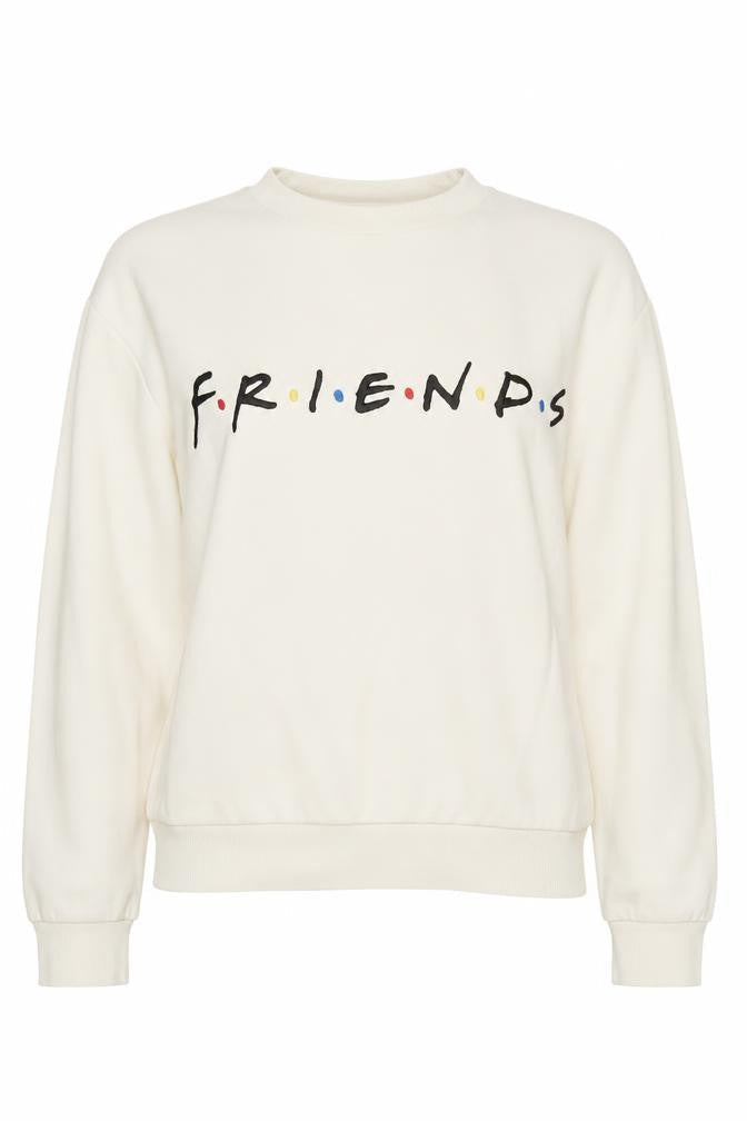 H&M Women's Ivory Friends Pullover Sweatshirt XS